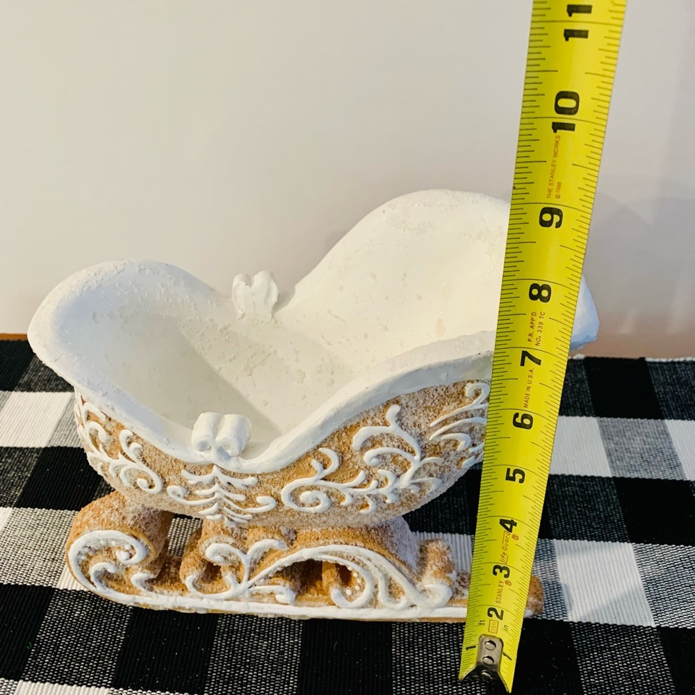 VHTF Gingerbread Sleigh Centerpiece - Picture 8 of 11